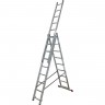 Алюминиевая трехсекционная лестница 3х9 KRAUSE CORDA 013392