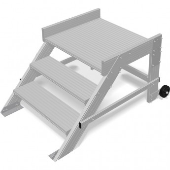 Передвижной трап KRAUSE ширина 800 мм, 3 ступени Передвижной трап KRAUSE ширина 800 мм, 3 ступени