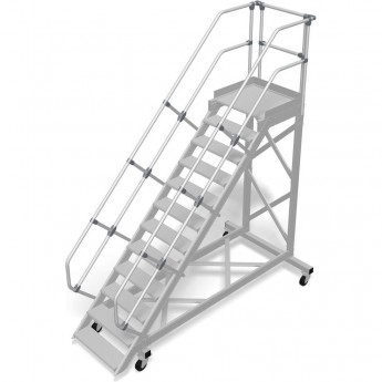 Передвижной трап с платформой 12 ступеней 800 мм 45 градусов KRAUSE STABILO 828118 Передвижной трап с платформой 12 ступеней 800 мм 45 градусов KRAUSE STABILO 828118