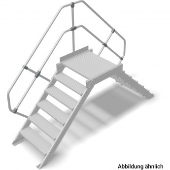 Переход с платформой KRAUSE STABILO 826459, 6 ступеней 1000 мм 45° Переход с платформой KRAUSE STABILO 826459, 6 ступеней 1000 мм 45°