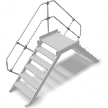 Переход с платформой KRAUSE STABILO 826251, 6 ступеней 800 мм 45° Переход с платформой KRAUSE STABILO 826251, 6 ступеней 800 мм 45°