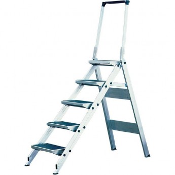 Складной трап с откидным барьером 3 ступеньки KRAUSE STABILO 810250 Складной трап с откидным барьером 3 ступеньки KRAUSE STABILO 810250