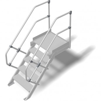 Трап с платформой 5 ступеней 800 мм 60 градусов KRAUSE STABILO 825148 Трап с платформой 5 ступеней 800 мм 60 градусов KRAUSE STABILO 825148