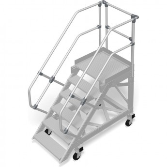 Трап с платформой передвижной KRAUSE 6 ступеней, ширина 1000 мм 60°