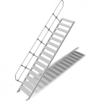 Трап стационарный KRAUSE 15 ступеней, ширина 800 мм 45° Трап стационарный KRAUSE 15 ступеней, ширина 800 мм 45°