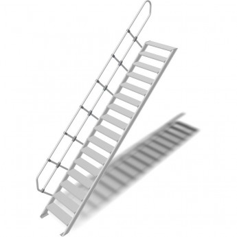 Трап стационарный KRAUSE 16 ступеней, ширина 600 мм, 45° Трап стационарный KRAUSE 16 ступеней, ширина 600 мм, 45°